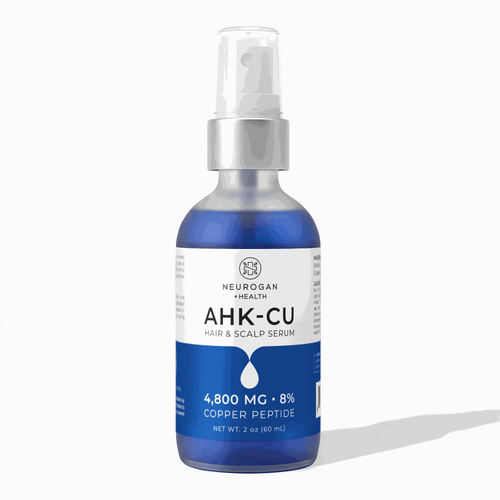 AHK-Cu copper peptide hair growth spray bottle — 60mL with 4,800mg of AHK-Cu and GHK-Cu
