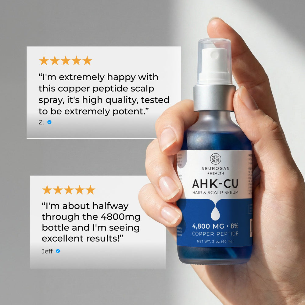 AHK-Cu customer results and before-and-after hair regrowth testimonials